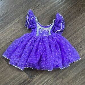 Sparkling Purple Kids Dance Costume